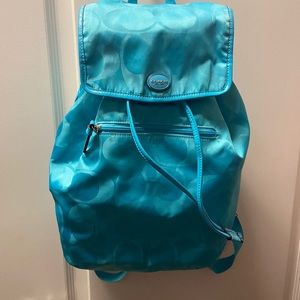 Backpack blue Coach